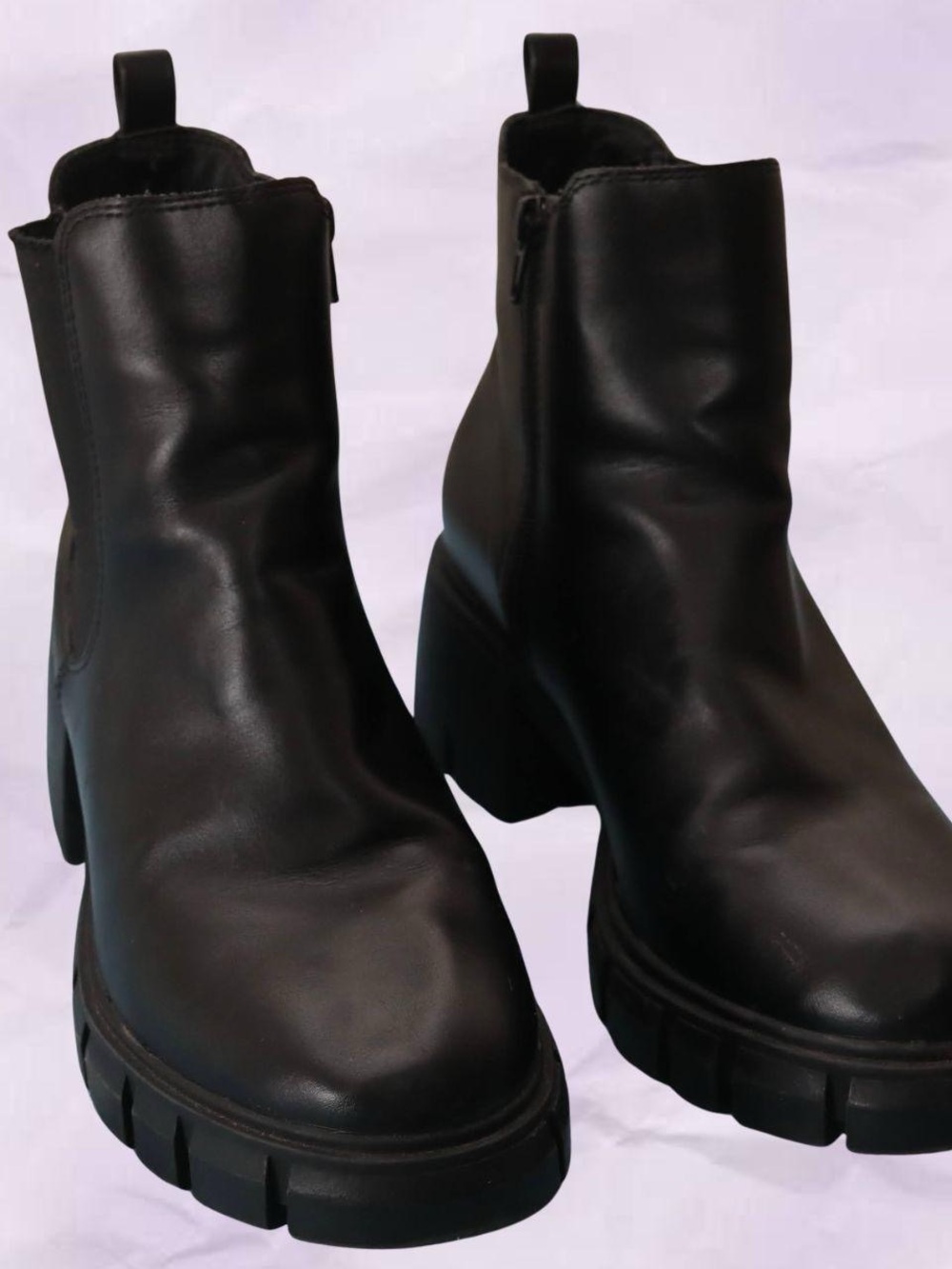 Women’s Black Chunky Heel Ankle Boots
